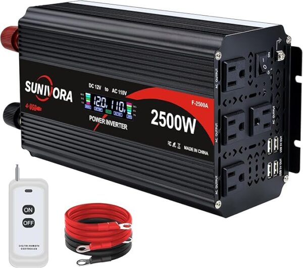 2500 Watt Power Inverter with LCD