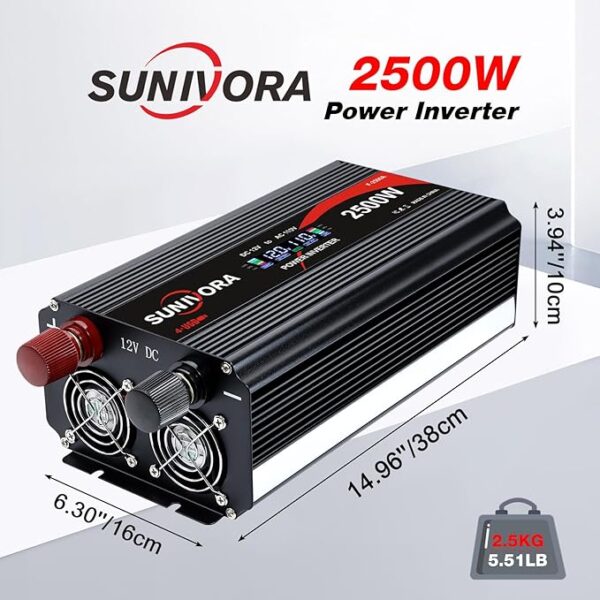 2500 Watt Power Inverter with LCD - Image 4